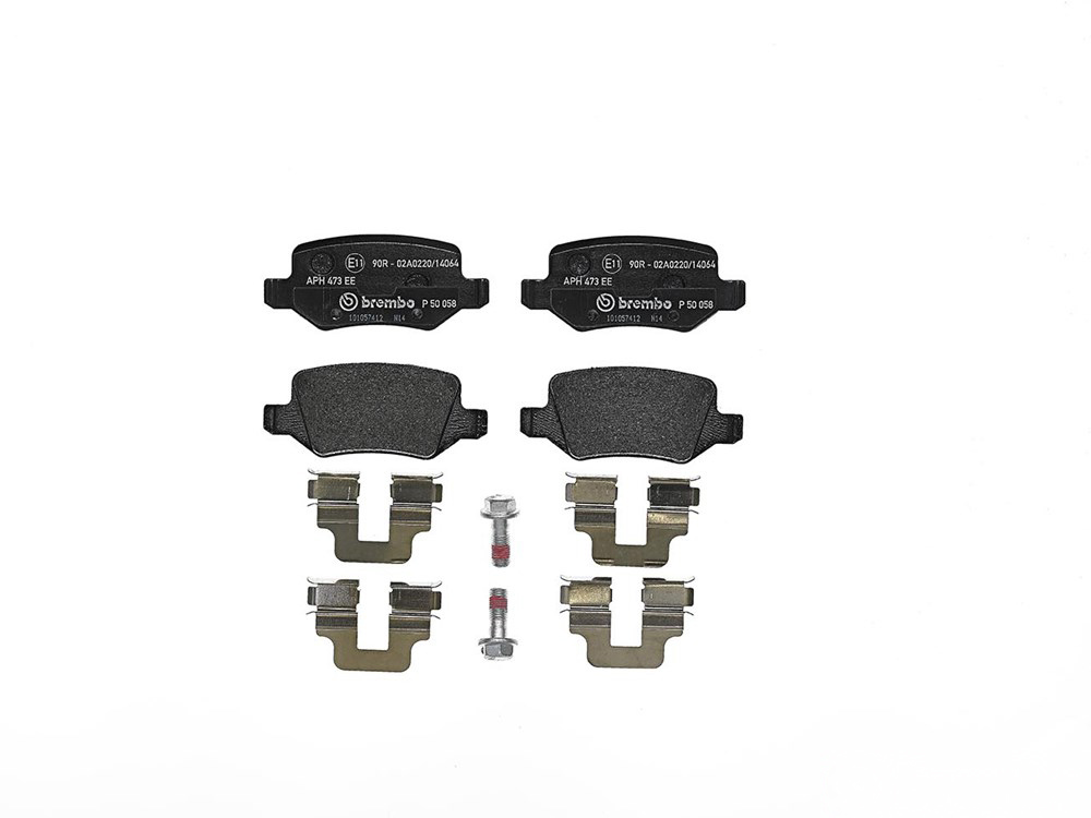 BREMBO Brake pad set PRIME LINE excl. wear warning contact P 50 058 Brake pads,Brake pad set, disc brake MERCEDES-BENZ,A-Klasse (W168),VANEO (414)