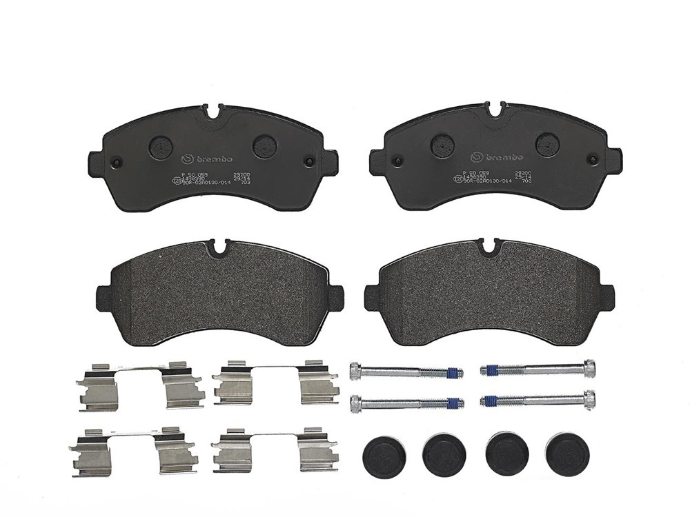 BREMBO Brake pad set PRIME LINE prepared for wear indicator P 50 059 Brake pads,Brake pad set, disc brake VW,MERCEDES-BENZ,CRAFTER 30-50 Kasten (2E_)