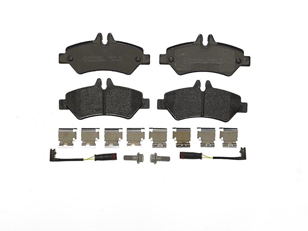 BREMBO Brake pad set PRIME LINE incl. wear warning contact P 50 084 Brake pads,Brake pad set, disc brake VW,MERCEDES-BENZ,CRAFTER 30-50 Kasten (2E_)