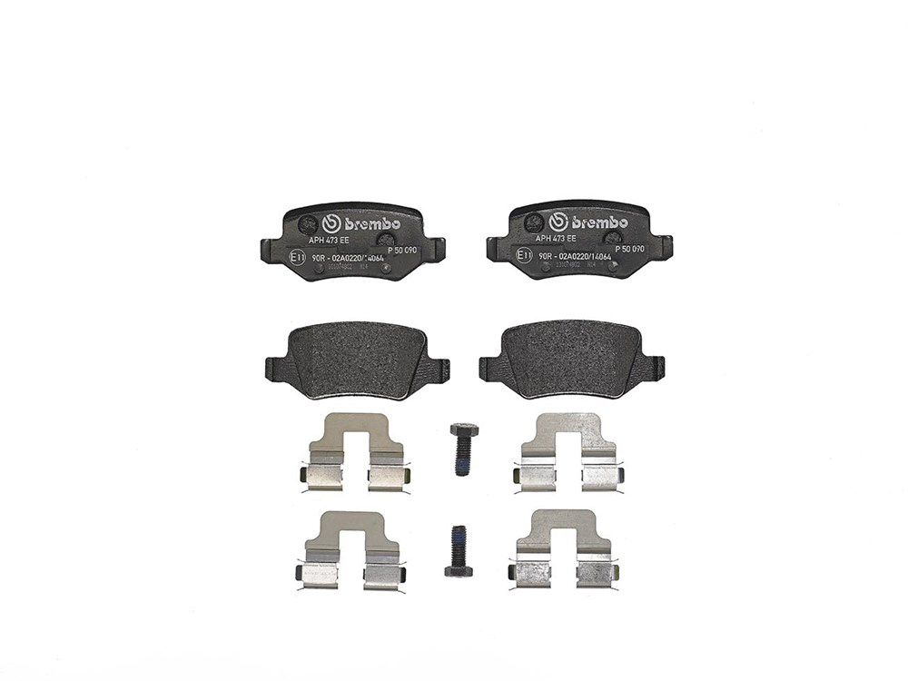 BREMBO Brake pad set PRIME LINE excl. wear warning contact P 50 090 Brake pads,Brake pad set, disc brake MERCEDES-BENZ,A-Klasse (W169),B-Klasse (W245)
