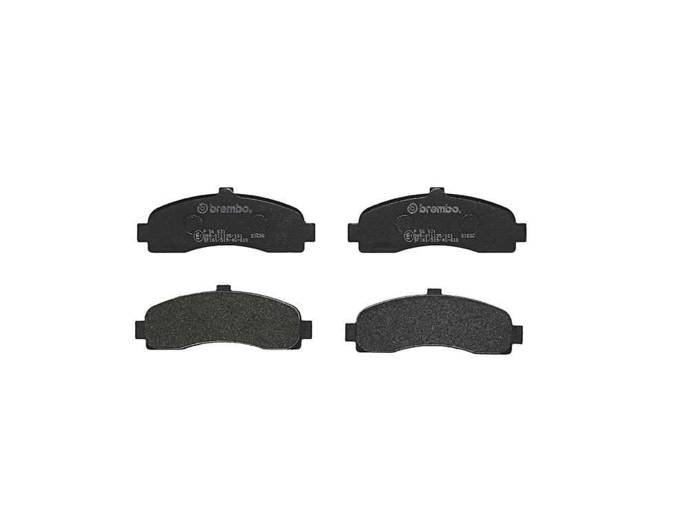 BREMBO Brake pad set PRIME LINE excl. wear warning contact P 56 031 Brake pads,Brake pad set, disc brake NISSAN,MICRA II (K11)