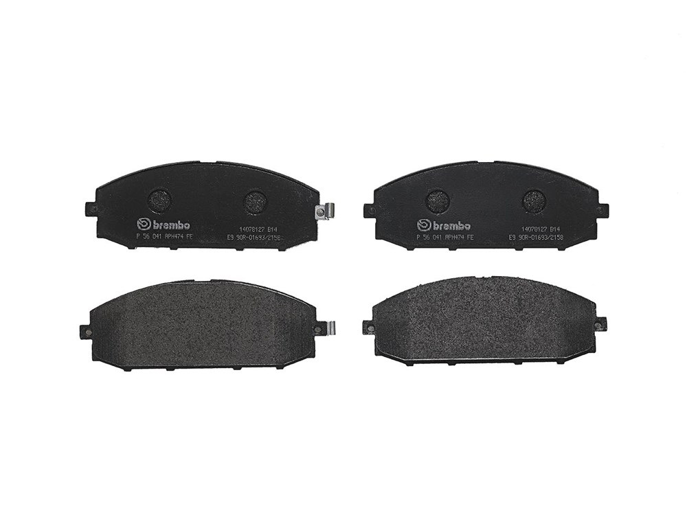 BREMBO Brake pad set NISSAN P 56 041 41060VB290,41060VB291,41060VC091 41060VC290,41060VC291,AY040NS083,AY040NS092,AY040NS136,D1060MB000,D1060MB00A