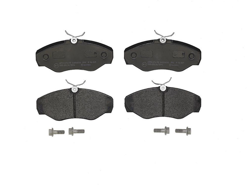 BREMBO Brake pad set OPEL,RENAULT,NISSAN P 56 061 8699D1500,4106000Q1F,4106000QAE 1605198,1605215,4414021,4414519,9199257,93173641,93192063,95599219