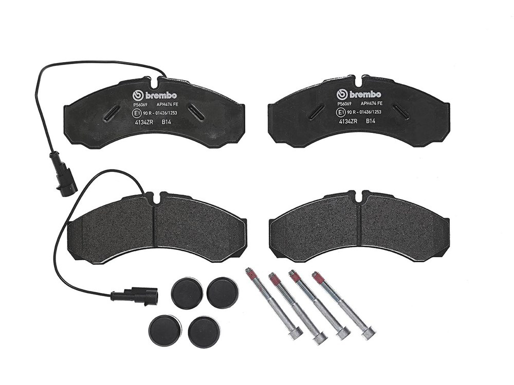 BREMBO Brake pad set NISSAN,IVECO,RENAULT TRUCKS P 56 069 000002995633,2995633,2995693 42535791,500055561,500055562,44060MB40A,D40609X60A,D4060MB40A