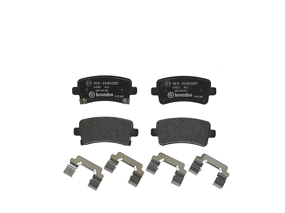 BREMBO Brake pad set PRIME LINE with acoustic wear warning P 59 060 Brake pads,Brake pad set, disc brake OPEL,CHEVROLET,SAAB,INSIGNIA Caravan,INSIGNIA