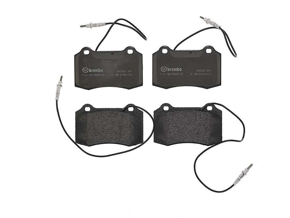 BREMBO Brake pad set PRIME LINE incl. wear warning contact P 61 064 Brake pads,Brake pad set, disc brake PEUGEOT,406 Coupe (8C)
