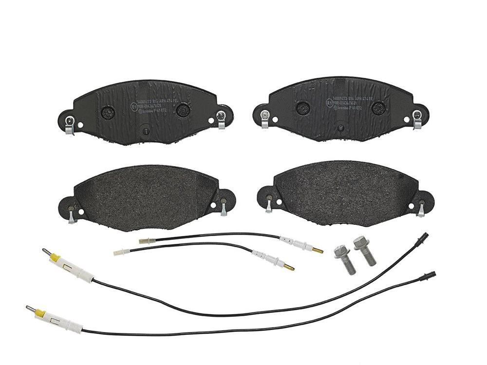BREMBO Brake pad set PRIME LINE incl. wear warning contact P 61 072 Brake pads,Brake pad set, disc brake CITROËN,C5 II Break (RE_),C5 I (DC_)