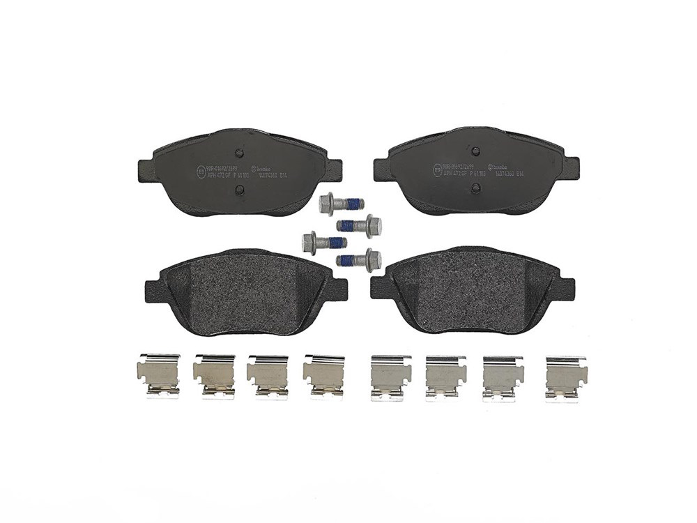 BREMBO Brake pad set OPEL,PEUGEOT,CITROËN P 61 103 1607083180,161140580,1611837880 1613192580,1617275680,1617293780,1629038380,1684909680,425431