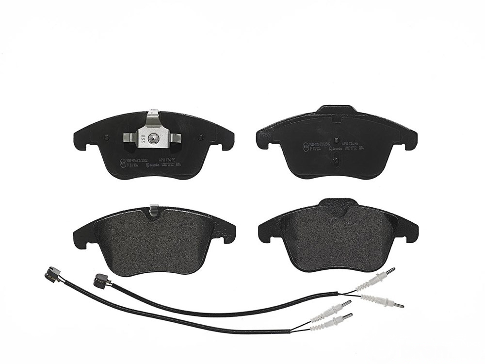 BREMBO Brake pad set PRIME LINE incl. wear warning contact P 61 106 Brake pads,Brake pad set, disc brake PEUGEOT,CITROËN,508 SW I (8E_),407 SW (6E_)