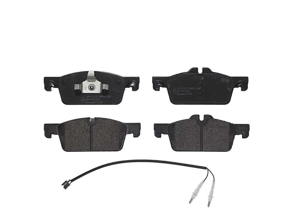 BREMBO Brake pad set PRIME LINE incl. wear warning contact P 61 112 Brake pads,Brake pad set, disc brake PEUGEOT,508 SW I (8E_),508 I (8D_) Limousine