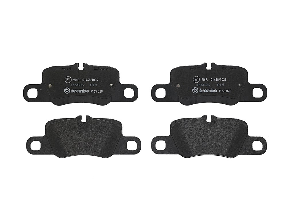 BREMBO Brake pad set PRIME LINE prepared for wear indicator P 65 020 Brake pads,Brake pad set, disc brake PORSCHE,PANAMERA,911 (991),PANAMERA (971)
