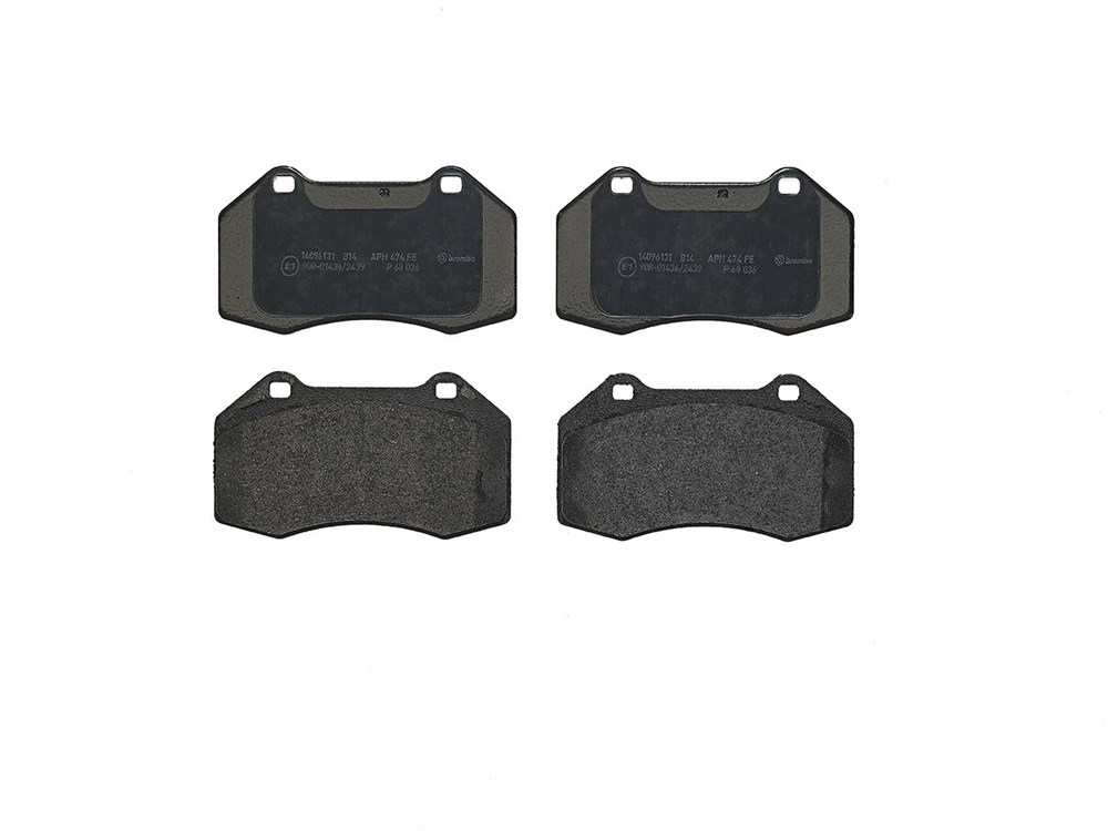 BREMBO Brake pad set PRIME LINE excl. wear warning contact P 68 036 Brake pads,Brake pad set, disc brake RENAULT,ALPINE