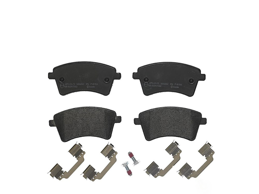 BREMBO Brake pad set PRIME LINE excl. wear warning contact P 68 044 Brake pads,Brake pad set, disc brake MERCEDES-BENZ,RENAULT,CITAN Kasten (415)
