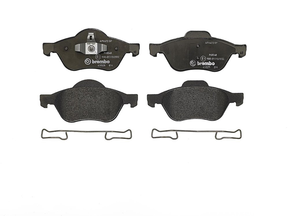 BREMBO Brake pad set PRIME LINE excl. wear warning contact P 68 048 Brake pads,Brake pad set, disc brake RENAULT,Clio III Schrägheck (BR0/1, CR0/1)