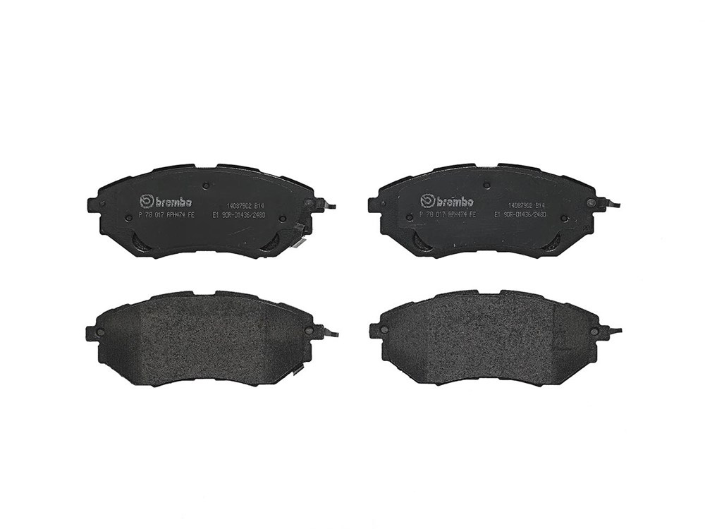 BREMBO Brake pad set SUBARU P 78 017 7983D1078,26296AG000,26296AG010 26296AG030,26296AG050,26296AG051,26296AG080,26296AJ000,26296AJ001,26296AJ010