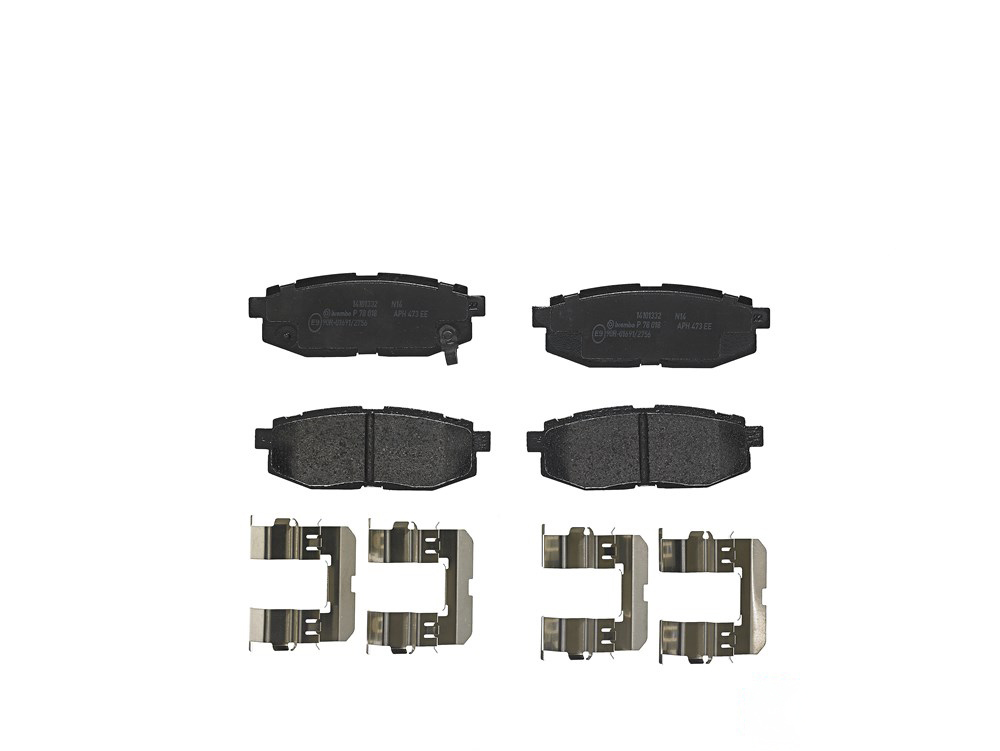 BREMBO Brake pad set TOYOTA,SUBARU P 78 018 8231D1124,26696CA000,26696SG000 26696XA000,26696XA010,26696XA011,SU00304096,SU00304325,SU00310628