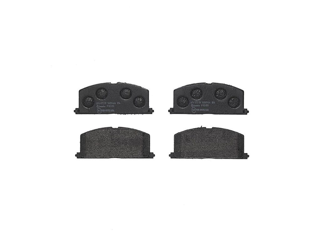 BREMBO Brake pad set TOYOTA P 83 011 7152D241,7153D242,7153D302 7420D539,94840677,94844285,94844843,94847262,94849171,94849946,94849997,94850732,0449