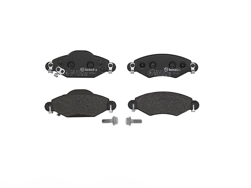BREMBO Brake pad set PRIME LINE with acoustic wear warning P 83 053 Brake pads,Brake pad set, disc brake TOYOTA,Yaris Schrägheck (_P1_)