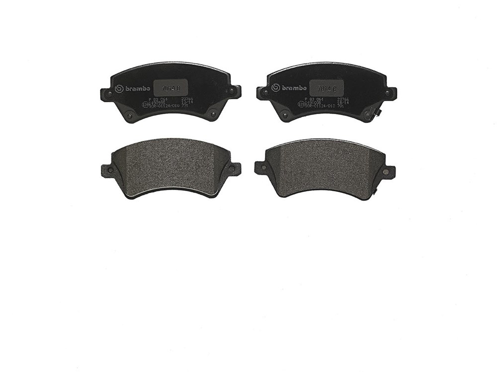 BREMBO Brake pad set PRIME LINE with acoustic wear warning P 83 064 Brake pads,Brake pad set, disc brake TOYOTA,COROLLA (ZZE12_, NDE12_, ZDE12_)