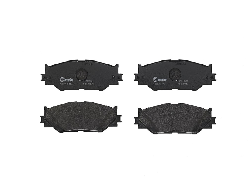 BREMBO Brake pad set PRIME LINE excl. wear warning contact P 83 074 Brake pads,Brake pad set, disc brake LEXUS,IS II (GSE2_, ALE2_, USE2_)