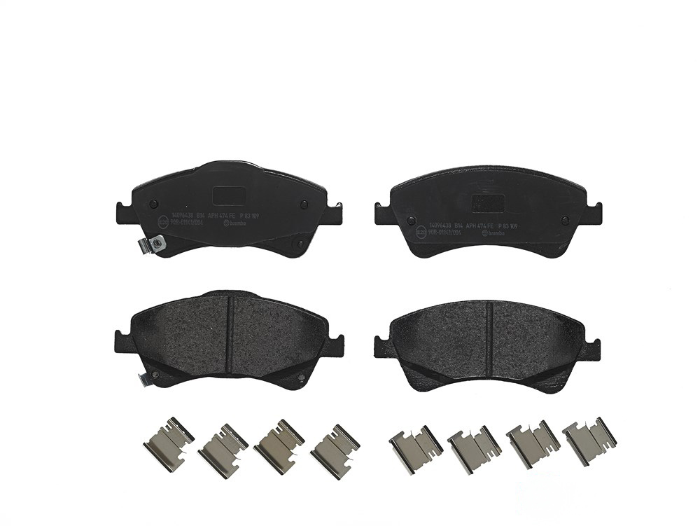 BREMBO Brake pad set TOYOTA P 83 109 0446502170,0446502190,0446502280 044650F010,044650F011,044650F012,04465YZZEE,04465YZZEH