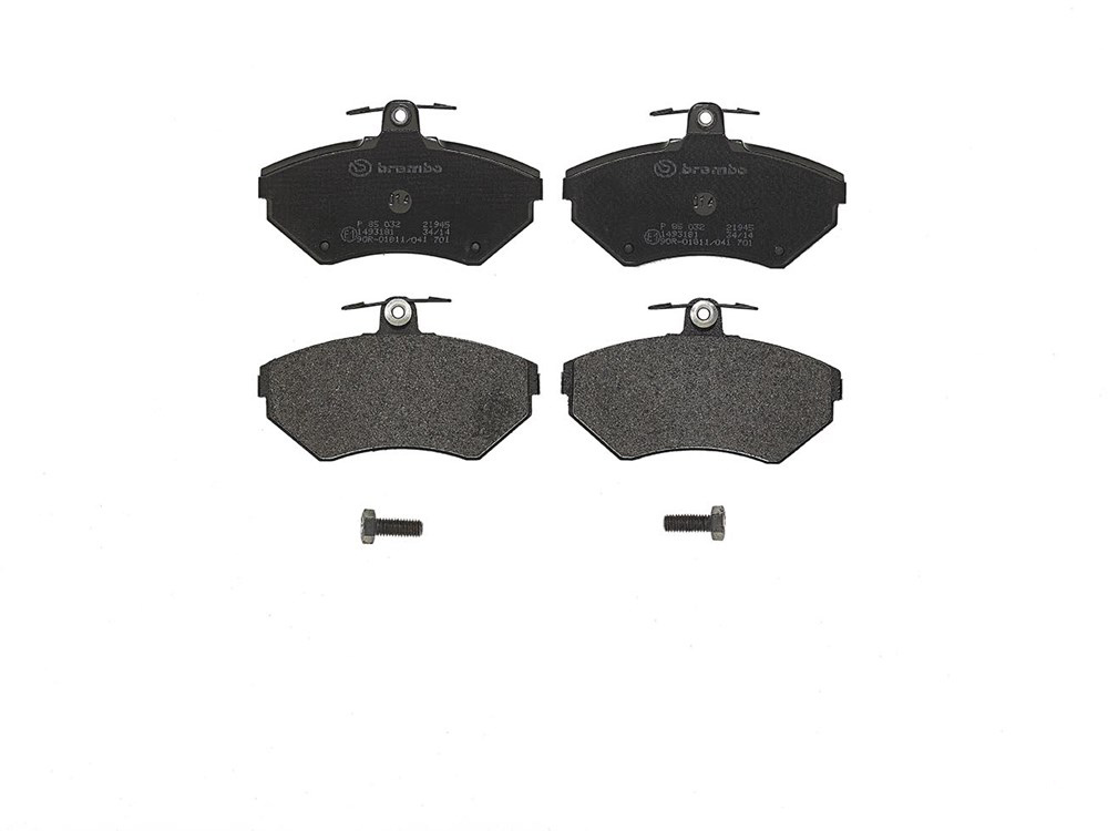 BREMBO Brake pad set PRIME LINE excl. wear warning contact P 85 032 Brake pads,Brake pad set, disc brake VW,SEAT,GOLF II (19E, 1G1),GOLF III (1H1)