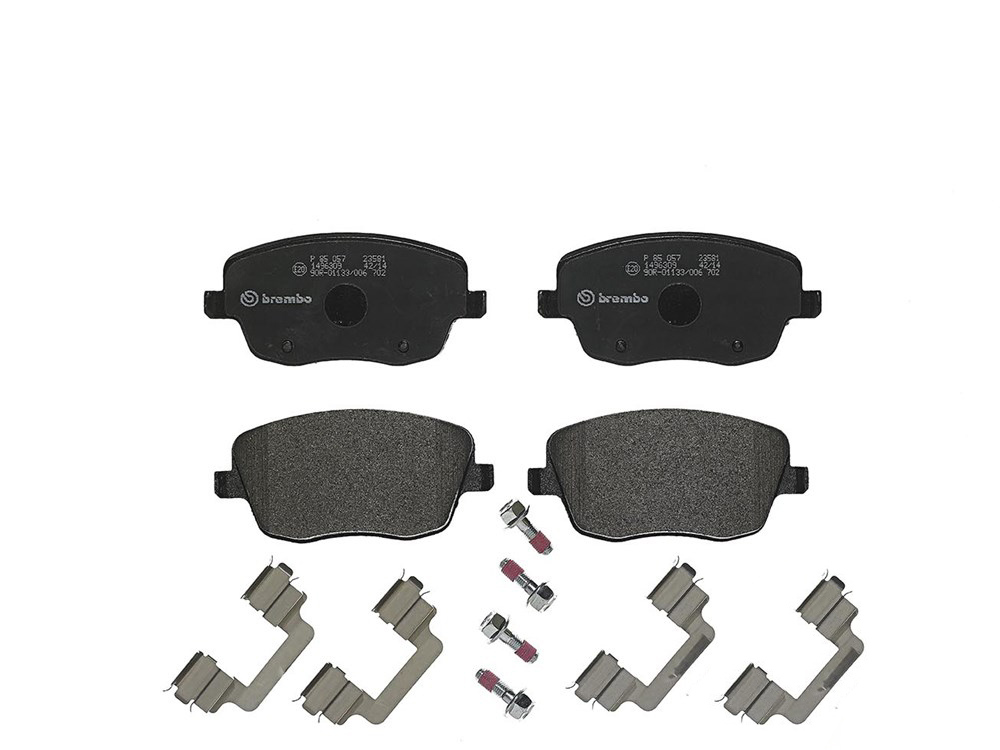 BREMBO Brake pad set PRIME LINE excl. wear warning contact P 85 057 Brake pads,Brake pad set, disc brake VW,SKODA,SEAT,POLO (9N_)
