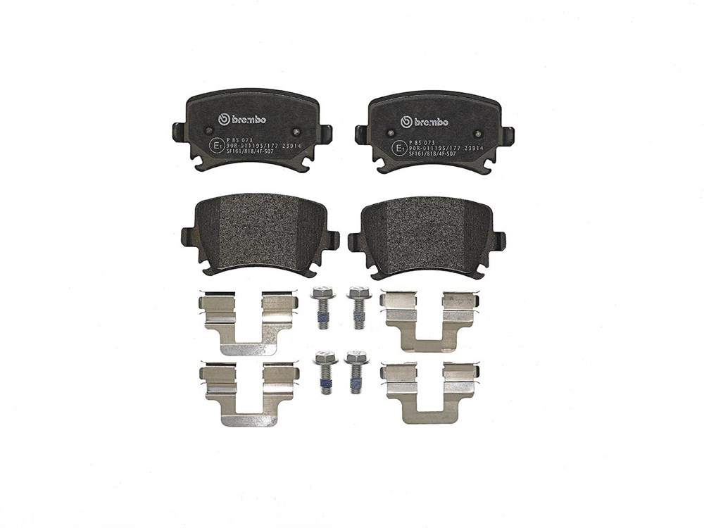 BREMBO Brake pad set VW,AUDI,SKODA P 85 073 1K0698451,1K0698451D,1K0698451F 1K0698451G,1K0698451H,1K0698451P,3C0698451,3C0698451B,3C0698451D,4FD698451