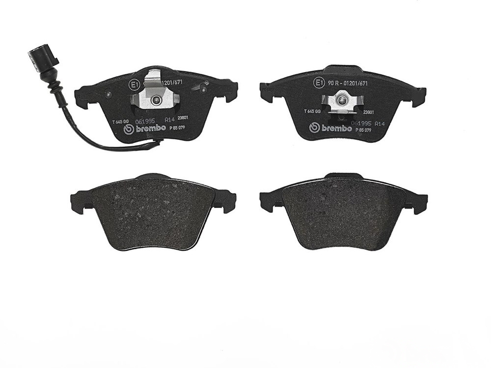 BREMBO Brake pad set PRIME LINE incl. wear warning contact P 85 079 Brake pads,Brake pad set, disc brake VW,AUDI,SKODA,Golf IV Schrägheck (1J1)
