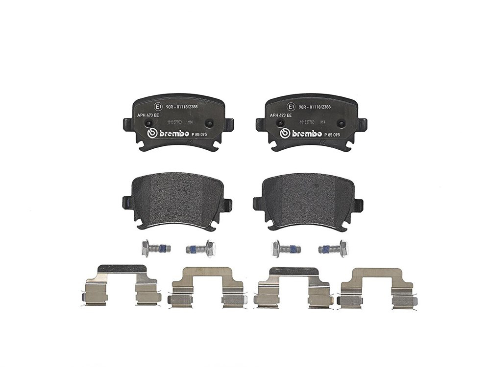 BREMBO Brake pad set PRIME LINE prepared for wear indicator P 85 095 Brake pads,Brake pad set, disc brake VW,AUDI,SKODA,Golf V Schrägheck (1K1)