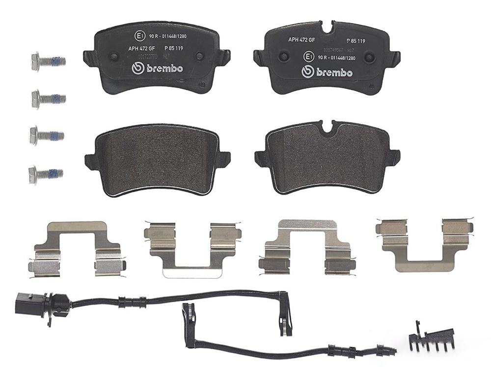 BREMBO Brake pad set AUDI,PORSCHE P 85 119 4G0698451B,4G0698451C,4G0698451K 4G0698451Q,95B698451E,95B698451H,4G0698451B,4G0698451C,4G0698451B