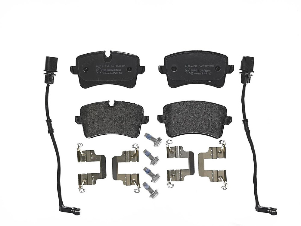BREMBO Brake pad set AUDI P 85 120 4H0698451C,4H0698451D,4H0698451M 4H0698451C,4H0698451D,4H0698451M,4H0698451C,4H0698451D,4H0698451M,4H0698451C