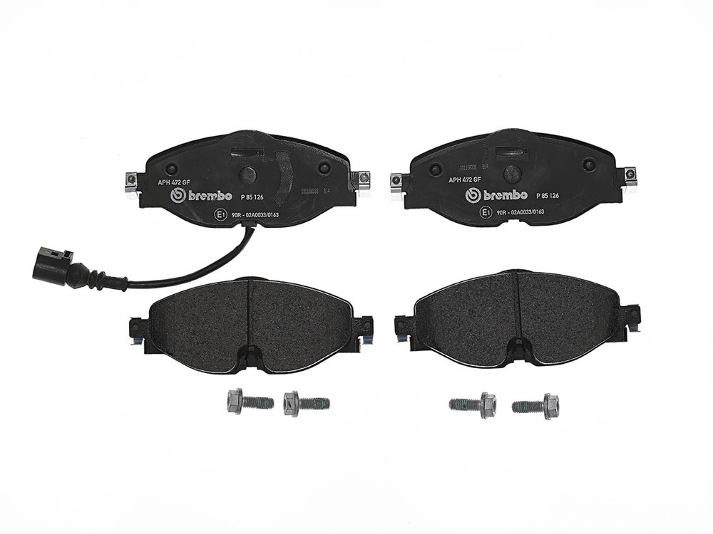 BREMBO Brake pad set VW,AUDI,SKODA P 85 126 5Q0698151,5Q0698151A,5Q0698151AA 5Q0698151B,5Q0698151F,5Q0698151N,8V0698151,8V0698151A,8V0698151B