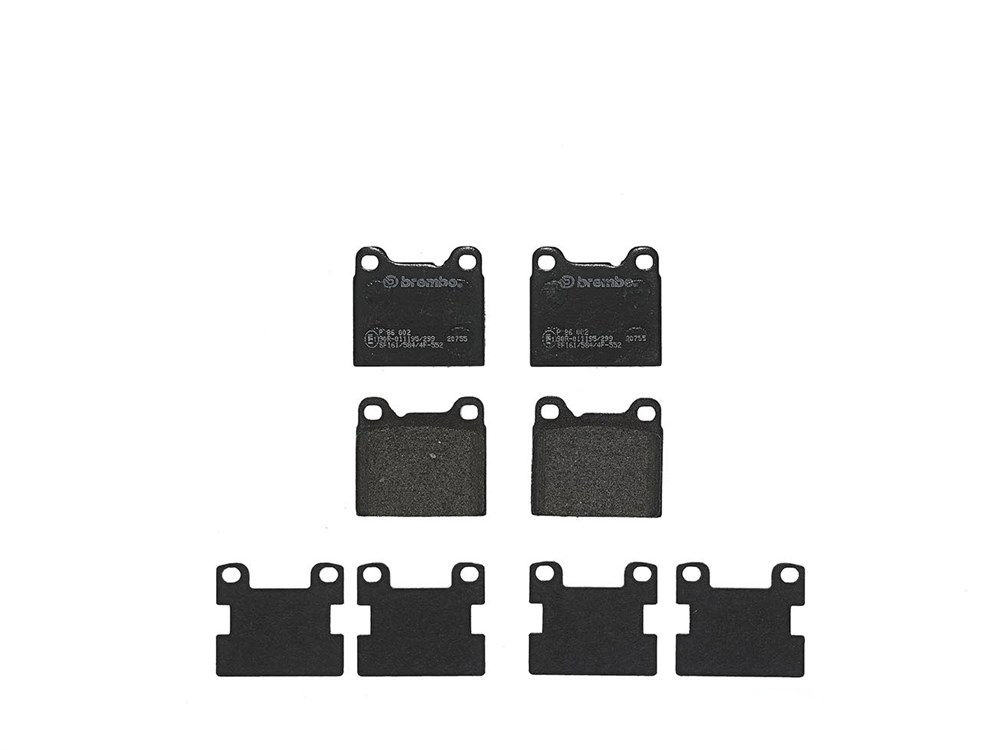 BREMBO Brake pad set VOLVO P 86 002 2713360,7422D541,7736D861 270166,2701662,271336,271477,2714772,271586,2715860,271668,271702,271758,2717580,2717585