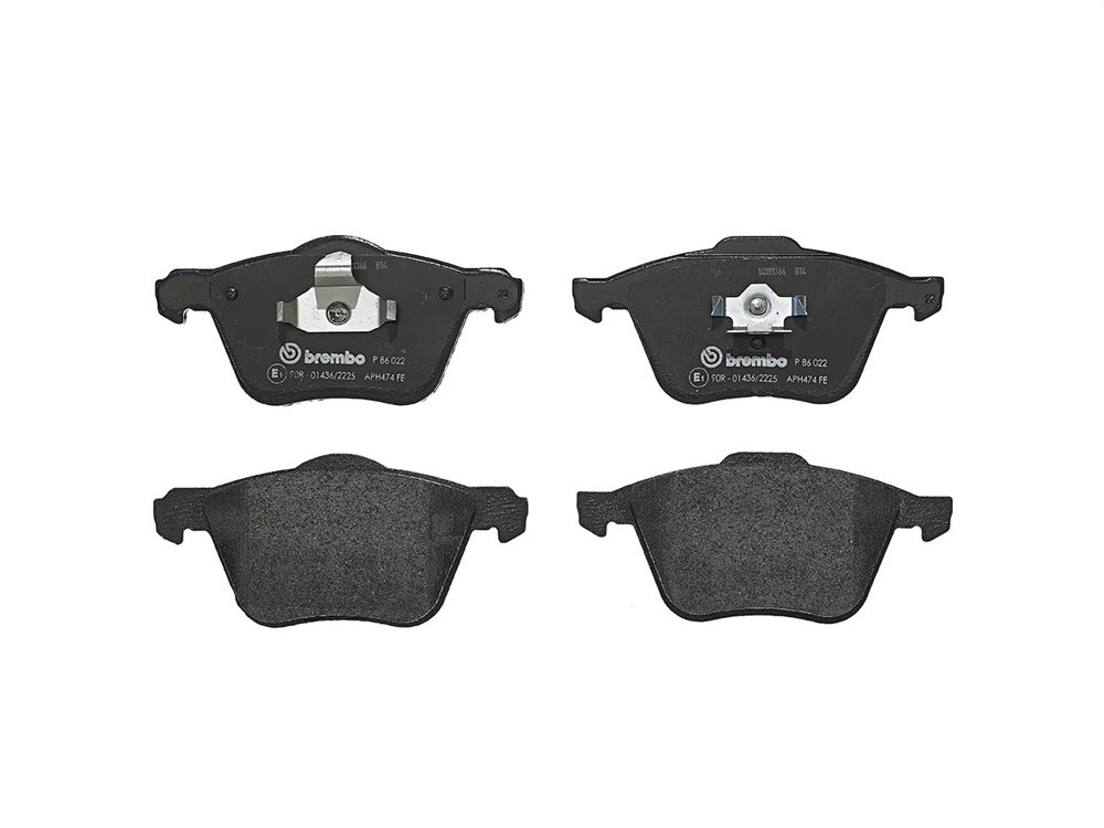 BREMBO Brake pad set PRIME LINE excl. wear warning contact P 86 022 Brake pads,Brake pad set, disc brake VOLVO,V70 II (285),XC90 I (275),S60 I (384)