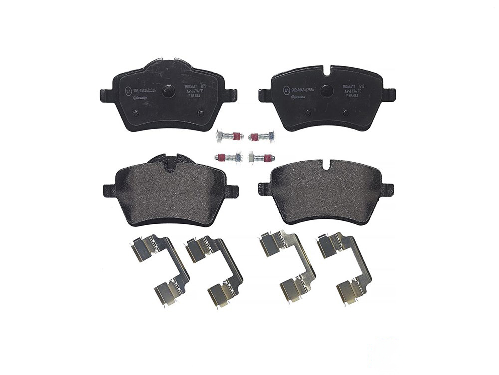 BREMBO Brake pad set PRIME LINE prepared for wear indicator P 06 086 Brake pads,Brake pad set, disc brake MINI,Schrägheck (R56),Clubman (R55)