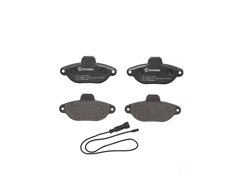 BREMBO Brake pad set FORD,FIAT,LANCIA P 23 160 5892736,71737178,71772226 1559698,1575620,1669578,1675620,7G9T14K733XCJ,9S512K021B,9S512K021BA