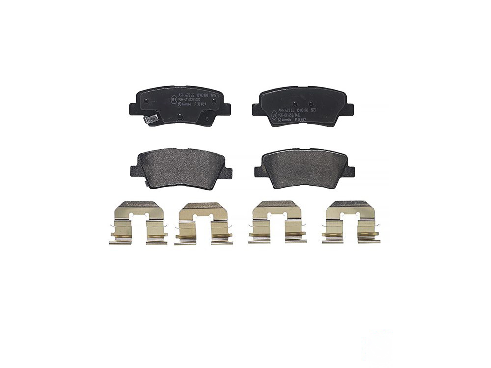 BREMBO Brake pad set HYUNDAI,KIA,SSANGYONG P 30 067 128421336,583021RA30,583021WA30 583022VA30,583023KA35,583023RA70,583023XA30,583023ZA16,583023ZA70