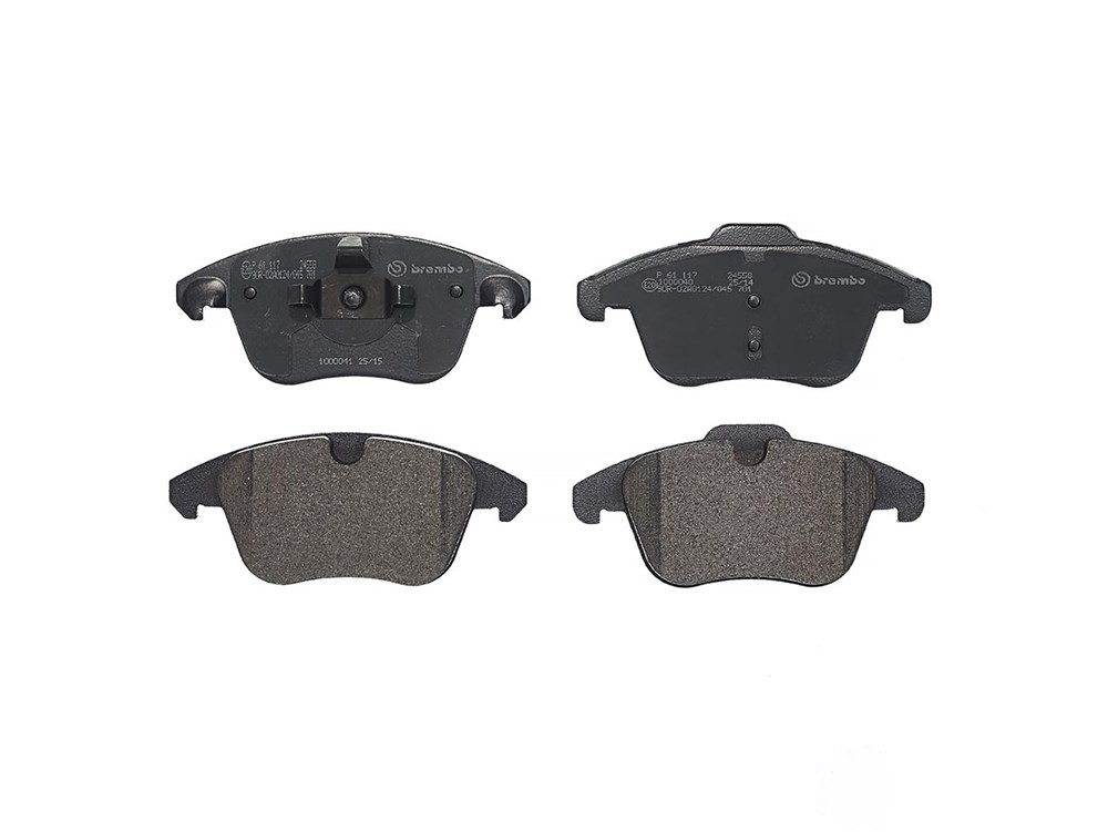 BREMBO Brake pad set PRIME LINE excl. wear warning contact P 61 117 Brake pads,Brake pad set, disc brake PEUGEOT,CITROËN,DS,207 (WA_, WC_)