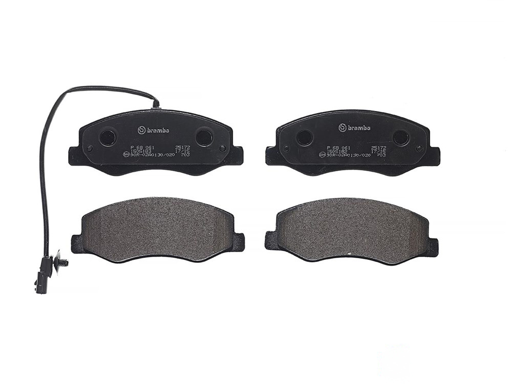 BREMBO Brake pad set OPEL,RENAULT,NISSAN P 68 061 4406000Q0G,4406000Q0M,4406000Q1K 4406000Q2J,4406000Q2M,4406239,4421289,4502883,95507110,95513823