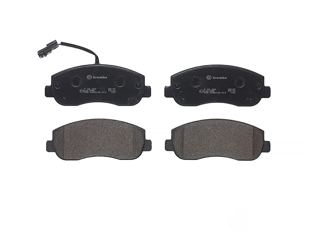 BREMBO Brake pad set OPEL,RENAULT,NISSAN P 68 062 4106000Q0L,4106000Q1E,4106000Q1K 4106000Q2H,4106000Q2K,4419950,93167551,95522278,95528495,95530603