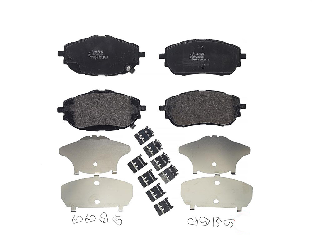BREMBO Brake pad set PRIME LINE with acoustic wear warning P 83 150 Brake pads,Brake pad set, disc brake TOYOTA,AURIS (NZE18_, ZRE18_)