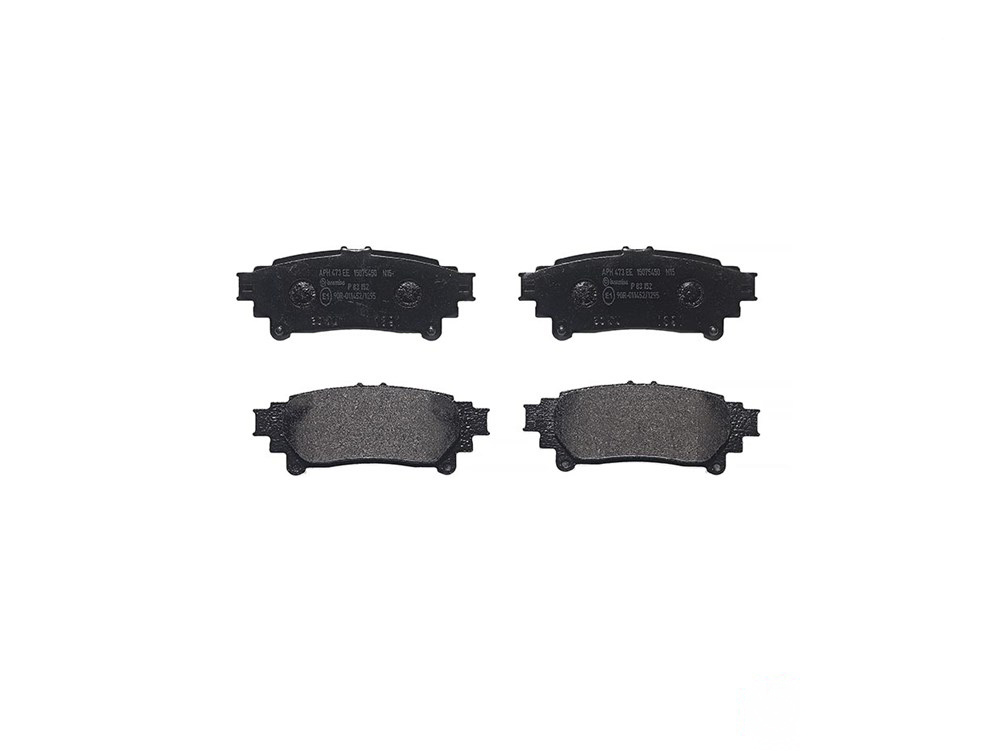 BREMBO Brake pad set TOYOTA,LEXUS P 83 152 0446647051,044660E010,0446648130 0446648140,044660D040,044660K010,0446622220,0446647070,0446647071