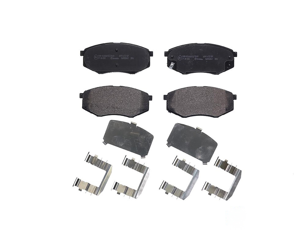 BREMBO Brake pad set PRIME LINE with acoustic wear warning P 30 055 Brake pads,Brake pad set, disc brake HYUNDAI,KIA,ix35 (LM, EL, ELH),ix20 (JC)