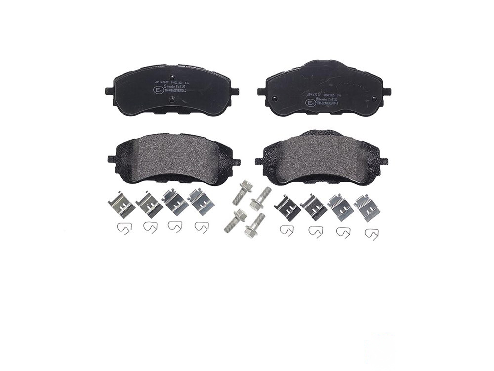 BREMBO Brake pad set OPEL,FIAT,PEUGEOT P 61 120 1678168180,1610428780,1619790980 1647860280,1612886480,SU001B2505,SU001B3771