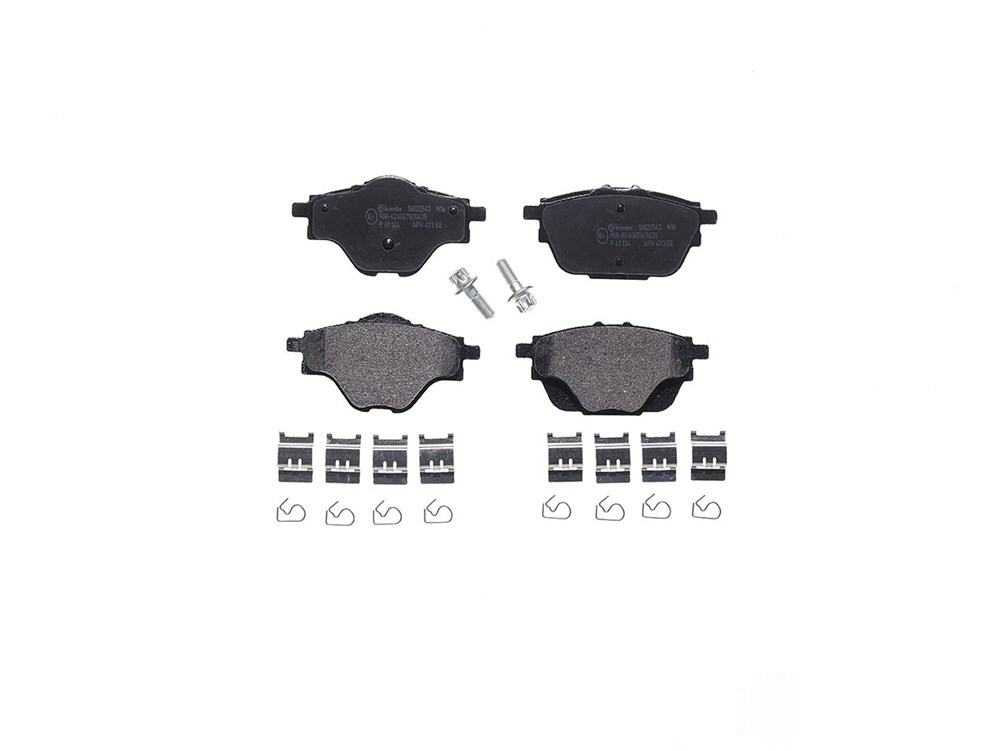 BREMBO Brake pad set OPEL,PEUGEOT,CITROËN P 61 124 1609000980,1617535480,1619791280 1647874380,1014031404,1064030003,4036003000,4050033200,95525386