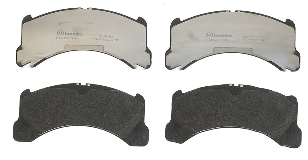 BREMBO Brake pad set PRIME LINE prepared for wear indicator P 65 033 Brake pads,Brake pad set, disc brake PORSCHE,Macan (95B),PANAMERA (971)