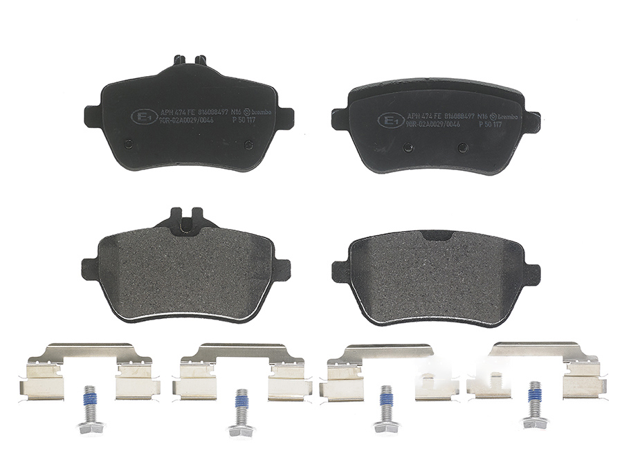 BREMBO Brake pad set MERCEDES-BENZ,BRABUS P 50 117 0004203105,0064205720,0064209220 0074202820,0084200820,0084202220,A0004203105,A000420310564