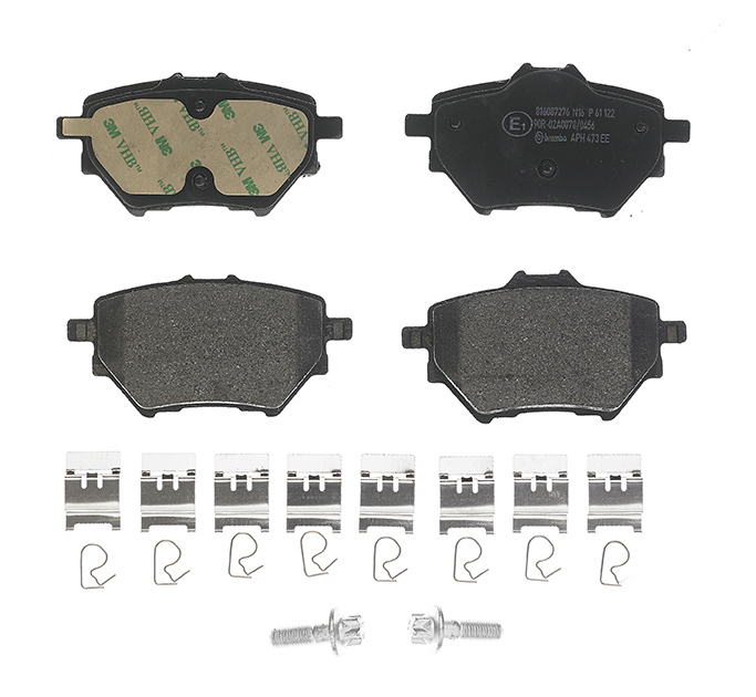 BREMBO Brake pad set PRIME LINE excl. wear warning contact P 61 122 Brake pads,Brake pad set, disc brake OPEL,FIAT,PEUGEOT,Corsa F,GRANDLAND X (A18)