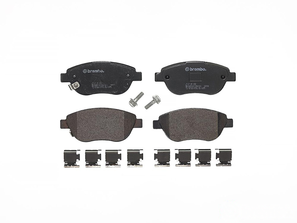 BREMBO Brake pad set PRIME LINE with acoustic wear warning P 23 153 Brake pads,Brake pad set, disc brake FIAT,500L (351_, 352_)